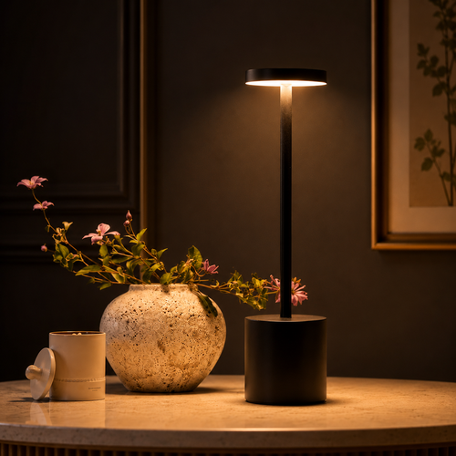 Wireless Table Lamp - Touch Lamp with 3 Light Modes