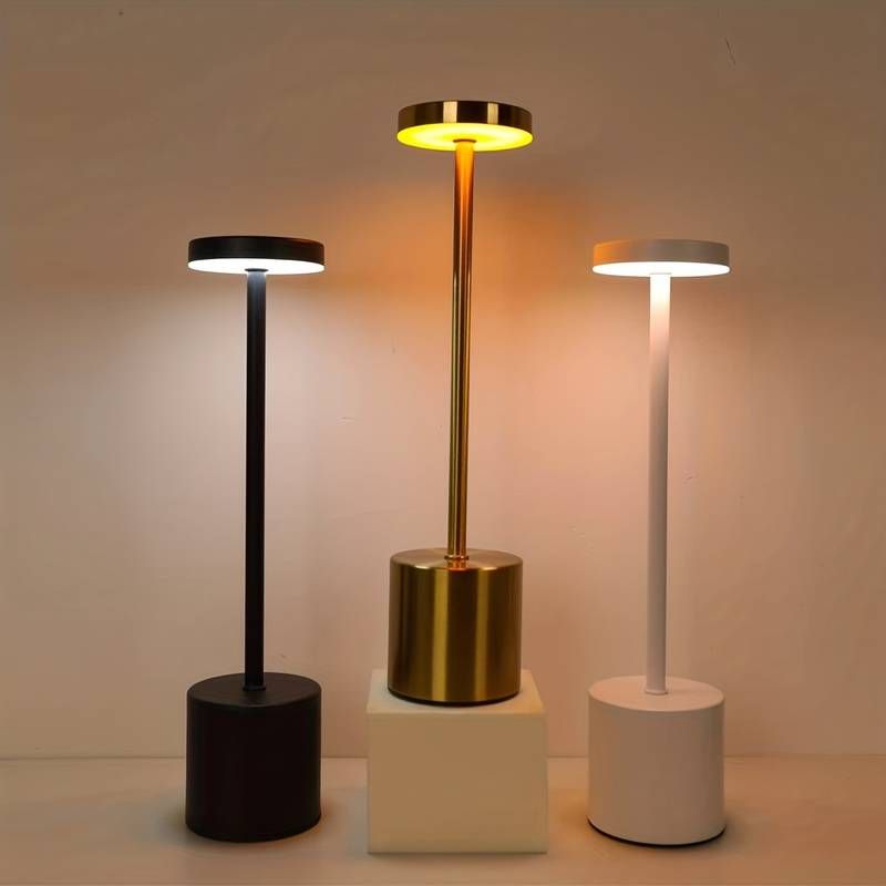 Wireless Table Lamp - Touch Lamp with 3 Light Modes